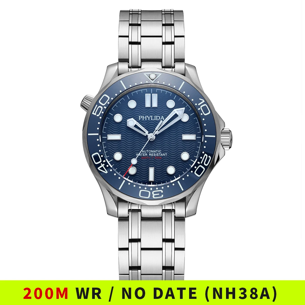 PHYLIDA Blue Dial NH38A Automa - Seiko Watch Prospex 评论和价格
