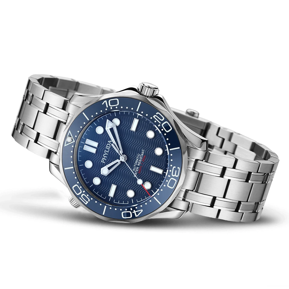 PHYLIDA Blue Dial NH38A Automa - Seiko Watch Prospex 评论和价格